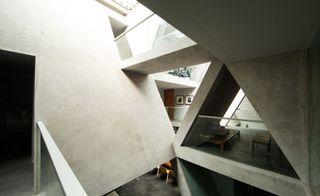 house that has angular design