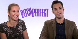 Anna Camp, Skylar Astin - Pitch Perfect Press Interview Hollywood.com