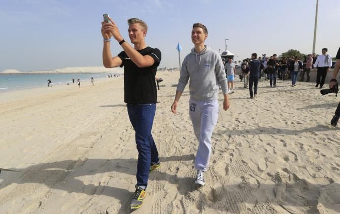 German rider Marcel Kittel and Tony Martin