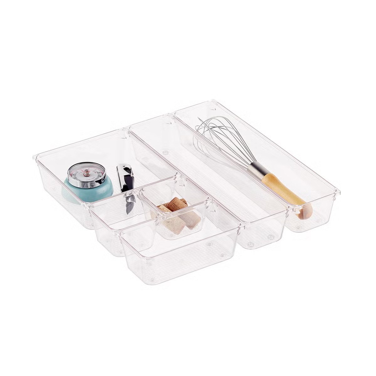 Clear acrylic plastic drawer organizers