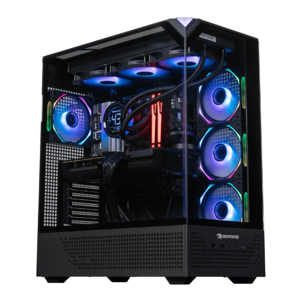An iBuyPower RDY Element 9 Pro R08 gaming PC.