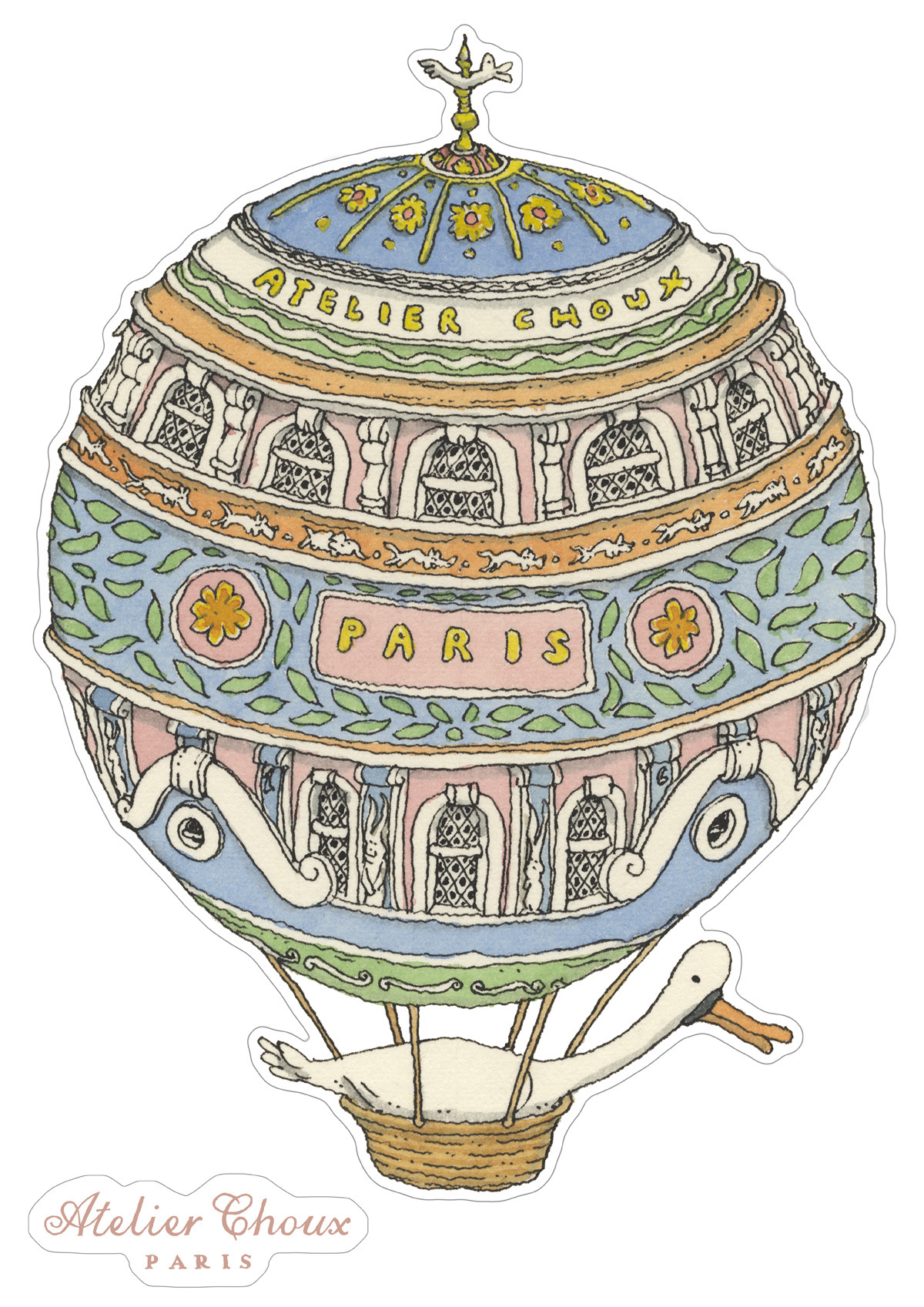 atelier choux crib sheet