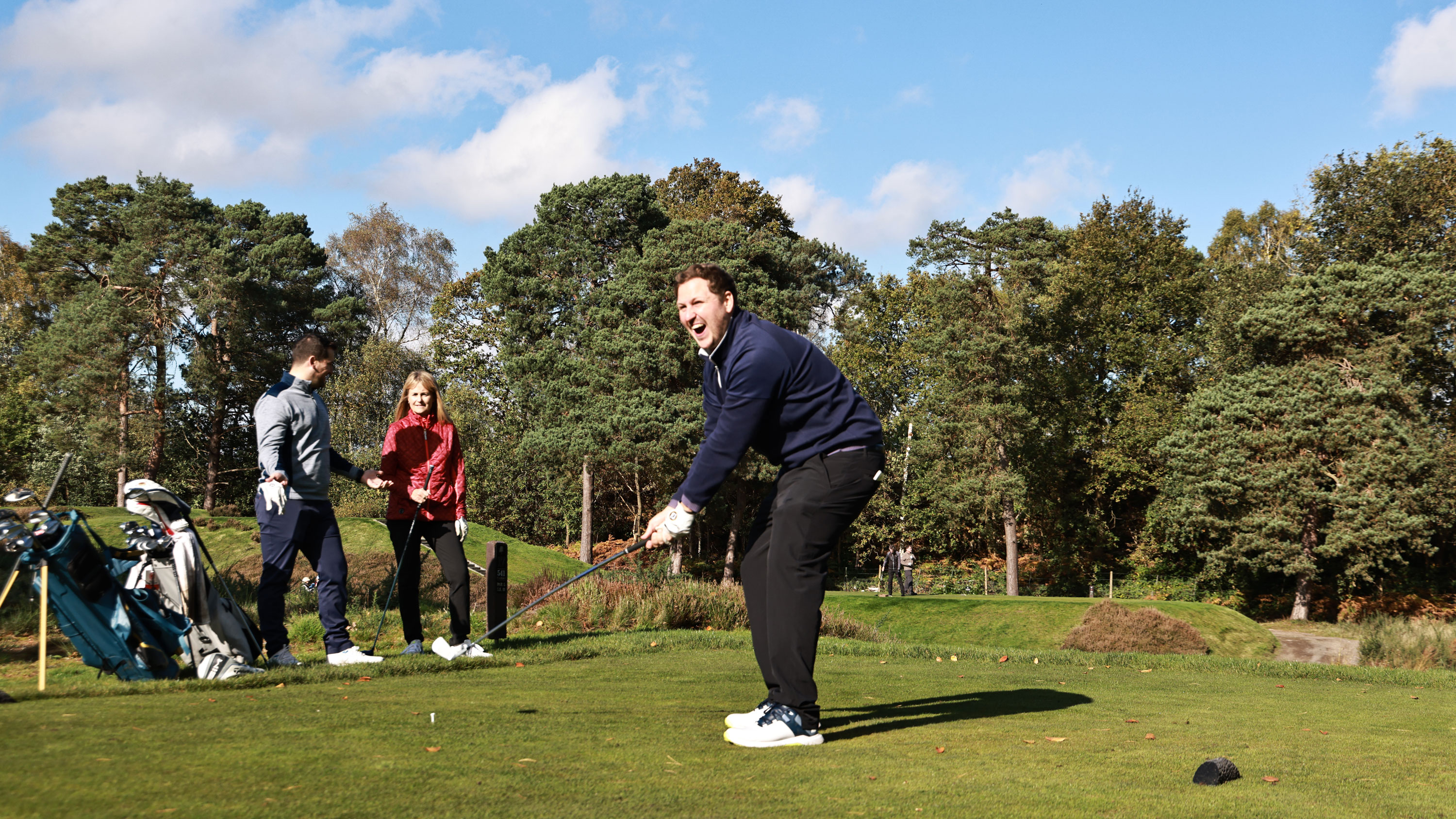 Swearing on the golf course