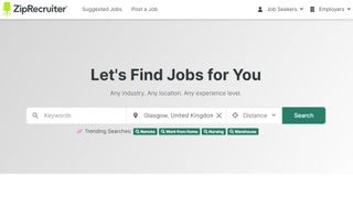 ZipRecruiter website screenshot