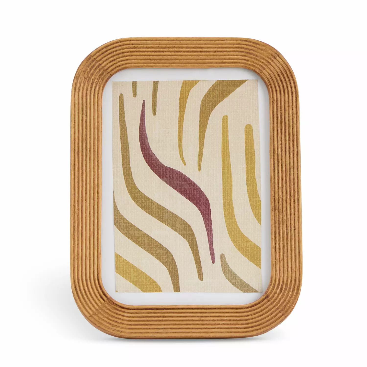 Habitat, Habitat Natural Ribbed Wooden Picture Frame - 5x7"