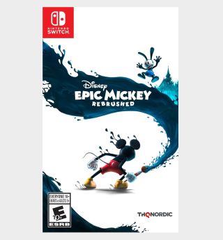 Epic Mickey Rebrushed box on a plain background