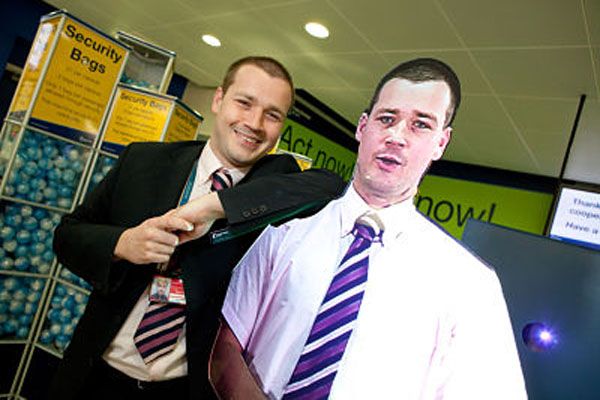 Manchester airport holograms