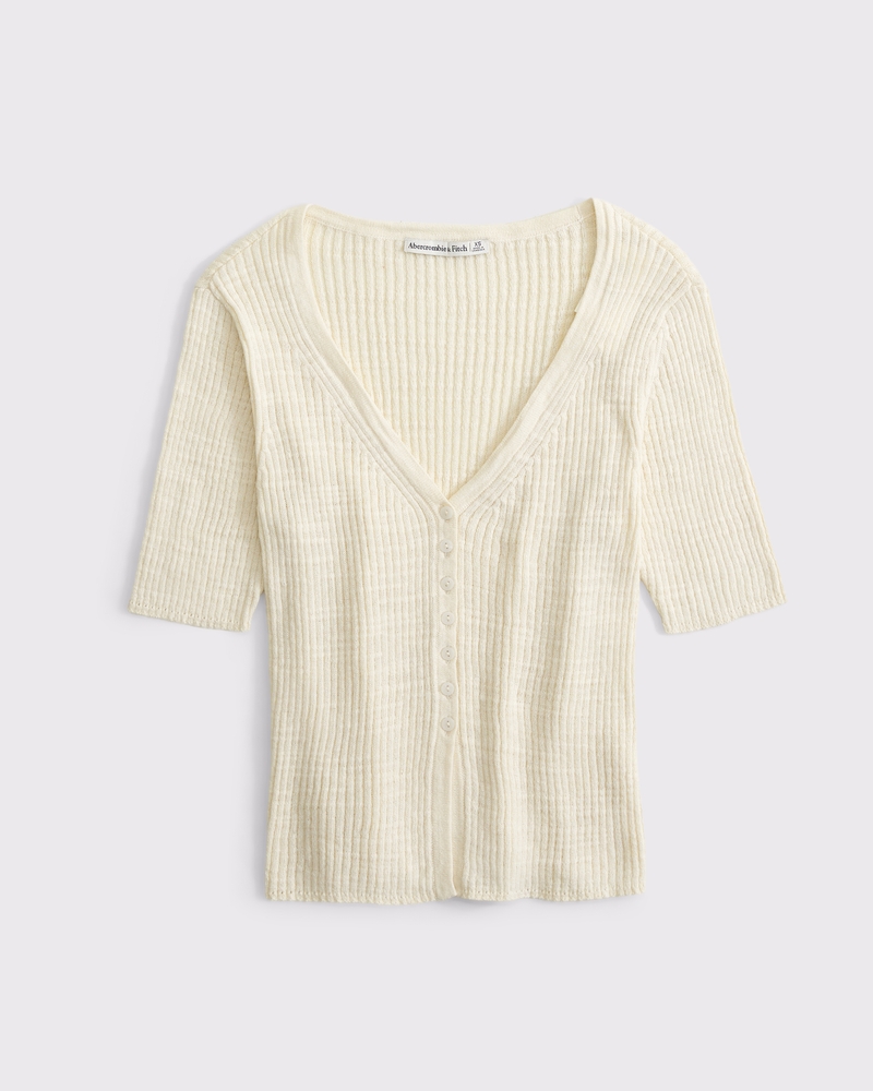 Short-Sleeve Cardigan