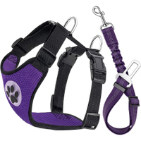 Lukovee Dog Safety Vest Harness With Seatbelt