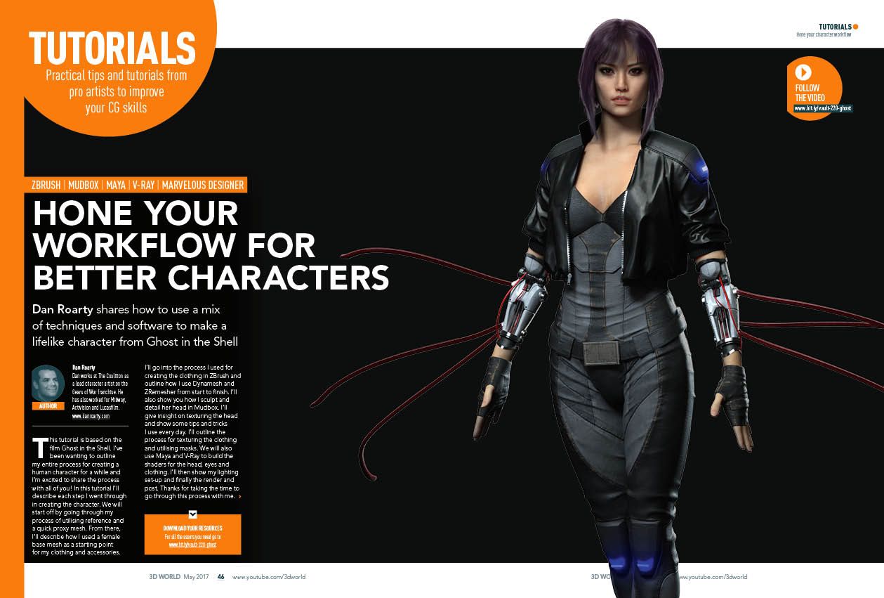 Create the character of Major from Ghost in the Shell