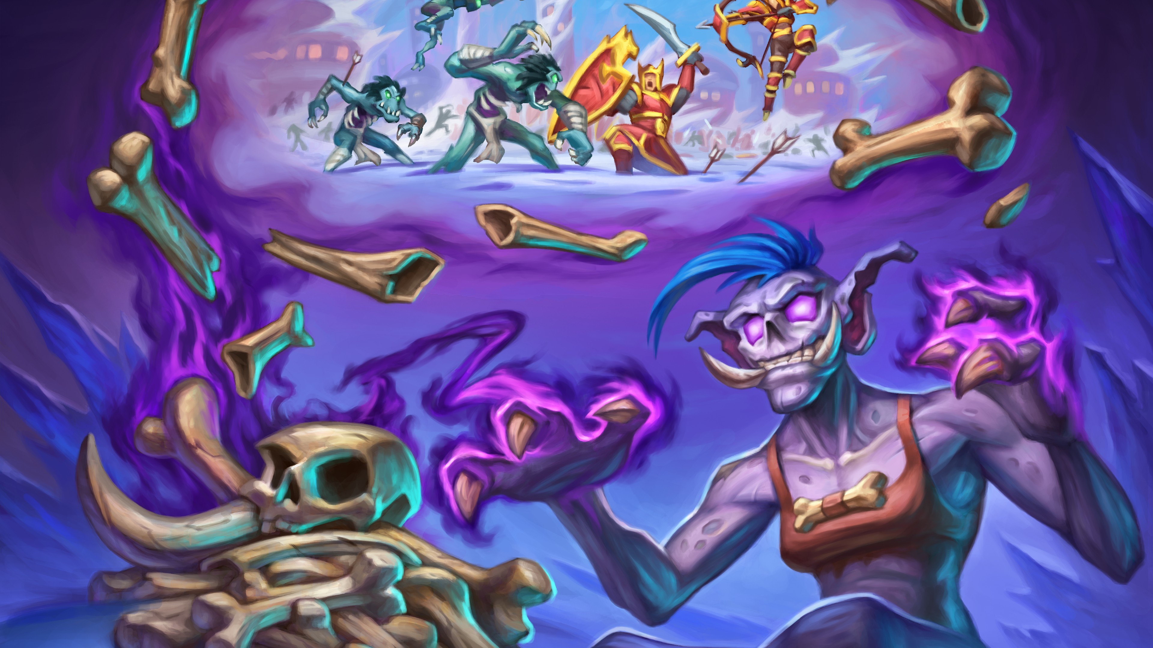 Card art from Hearthstone's March of the Lich King expansion.
