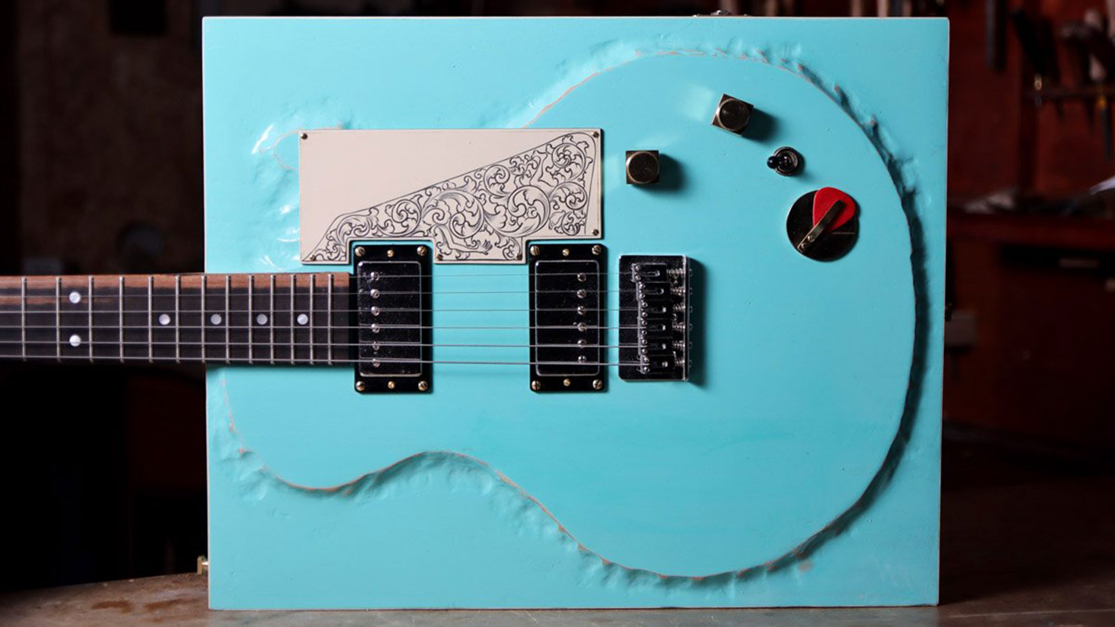 Uri Tuchman's square guitar