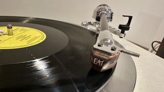 The EAT C-Dur Concrete turntable's tonearm