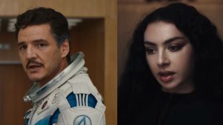 Pedro Pascal and Charli XC side by side