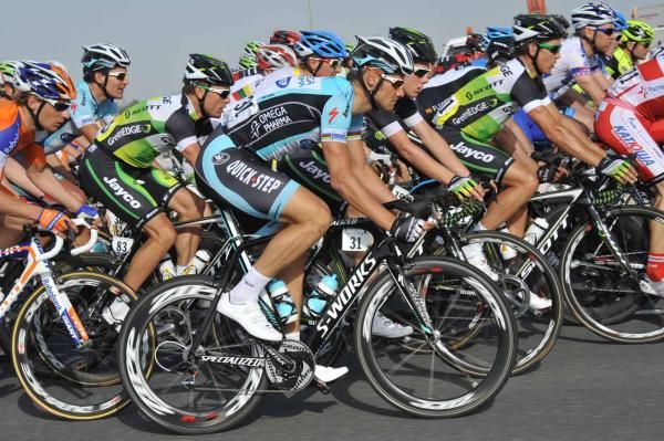 Tom Boonen (Omega Pharma-Quick Step) looked comfortable throughout the day.