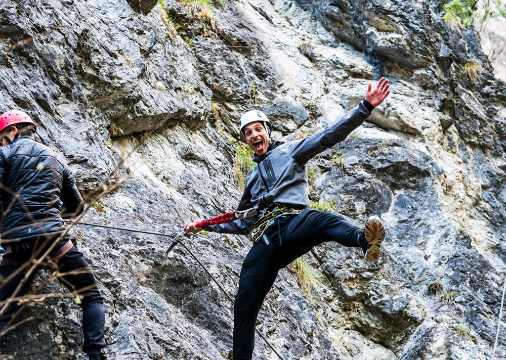 Reaching the top is like winning a race