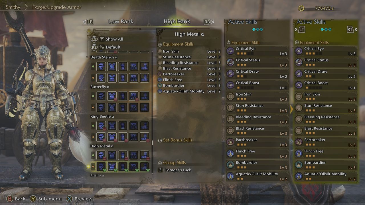 Monster Hunter Wilds secret armor - High Metal set b