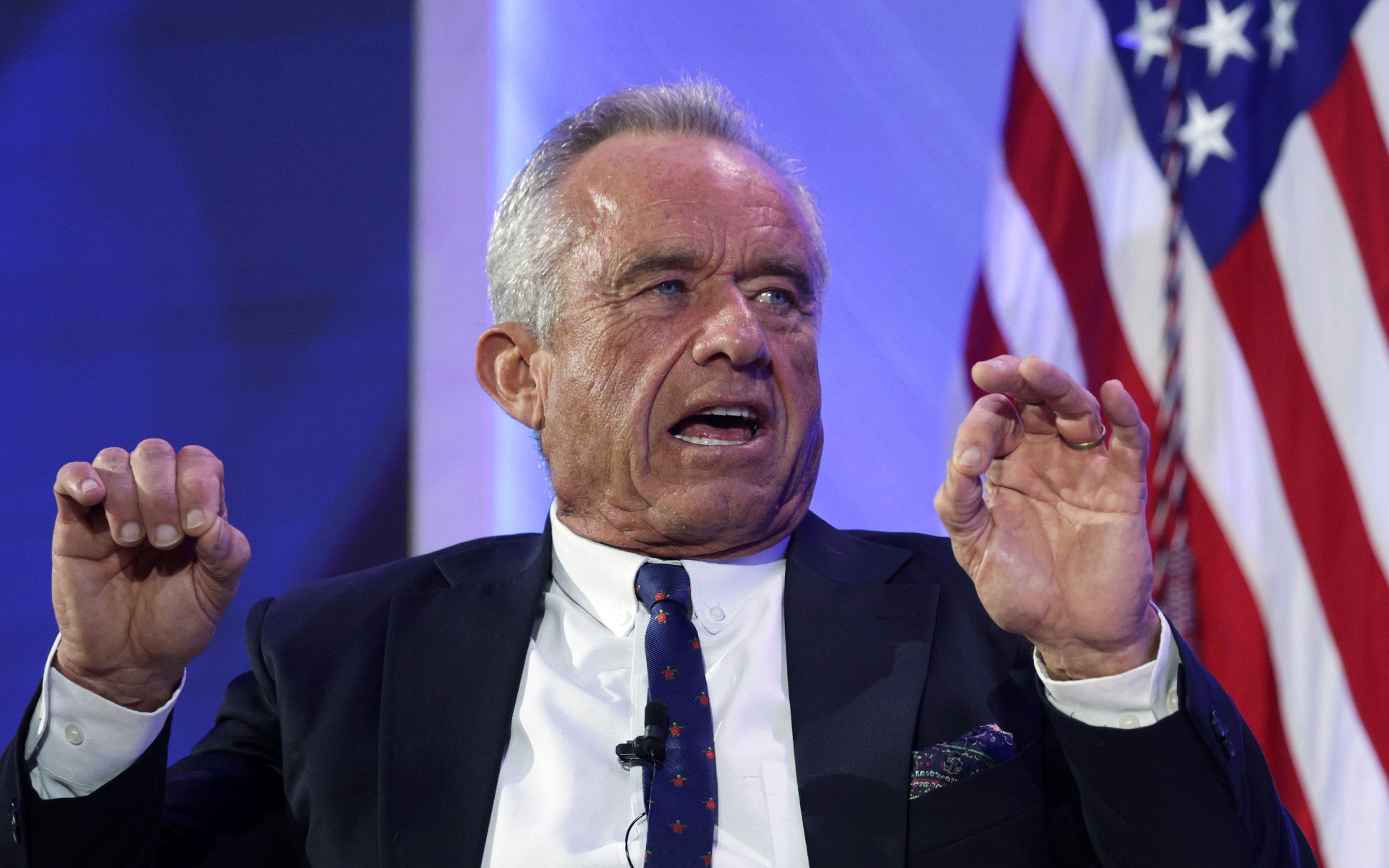 Robert F. Kennedy Jr. speaks during a discussion at The Official MAHA Summit 