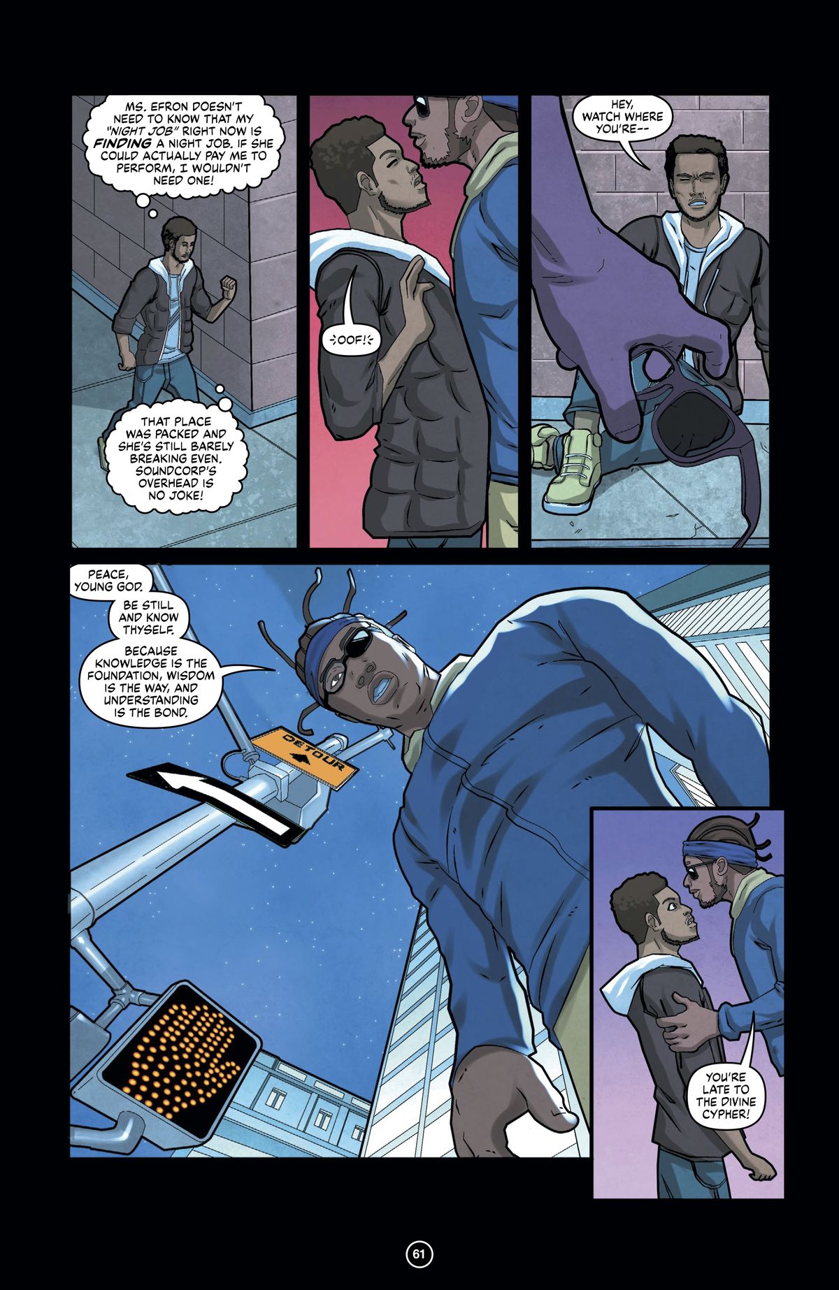 Interior pages from ODB: Lyrical Ruckus in the City.