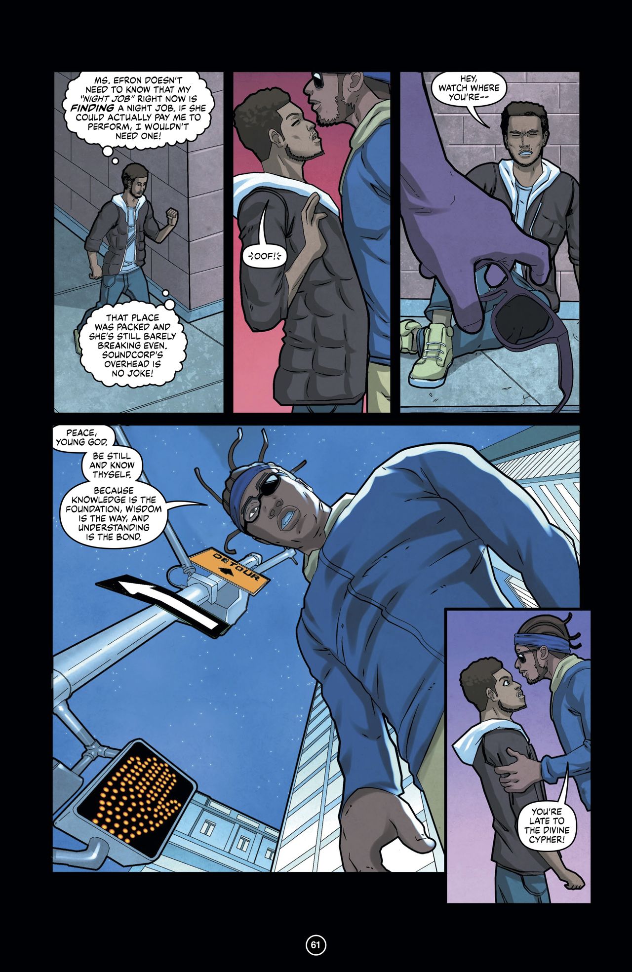 Interior pages from ODB: Lyrical Ruckus in the City.