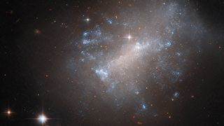 An image of the NGC 7292 galaxy taken by the Hubble Space Telescope.