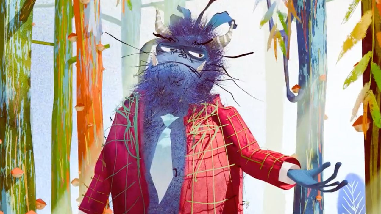 3D animation that looks like a stylised children's book