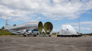 Super Guppy opens wide for Orion.