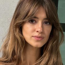Daisy Edgar-Jones with fringe and ombre hair colour