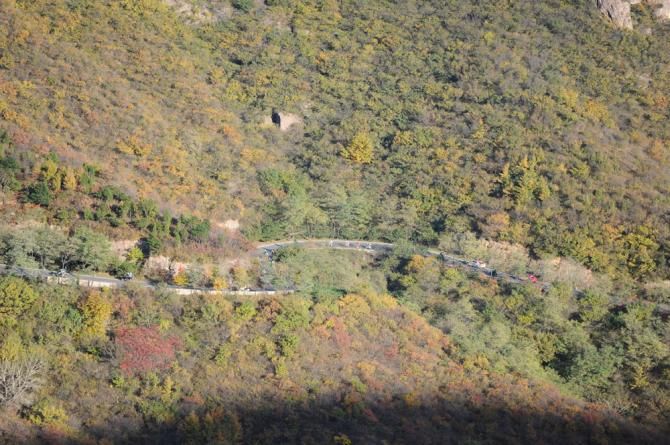The way up to the finish point of Miaofeng Mountain