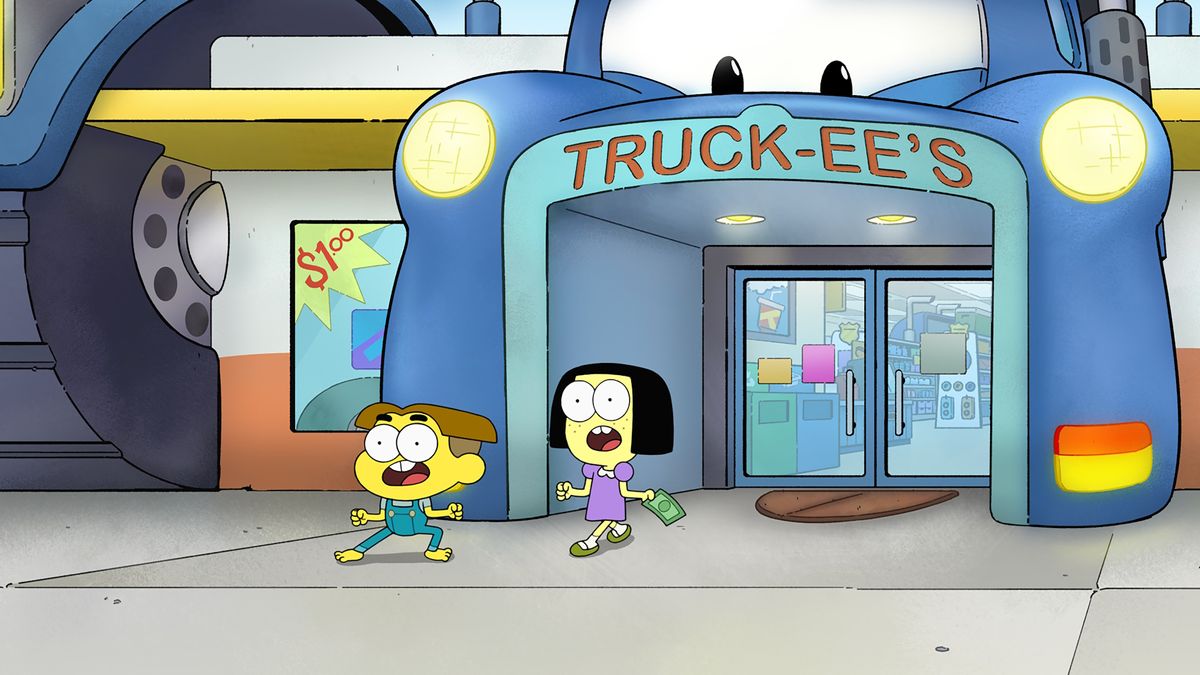 Cricket and Tilly goof around in new still from Big City Greens season 4