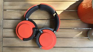 Dyson OnTrac headphones in Ceramic Cinnabar colour