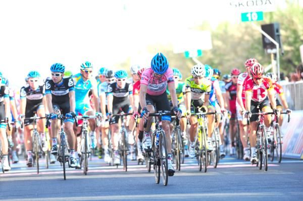 David Millar (Garmin-Cervelo) bows his head