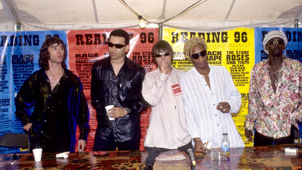 The Stone Roses during The Stone Roses at the Reading Festival - Press Room in Reading, Great Britain