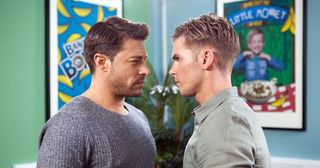 Ste Hay and Ryan Knight in Hollyoaks