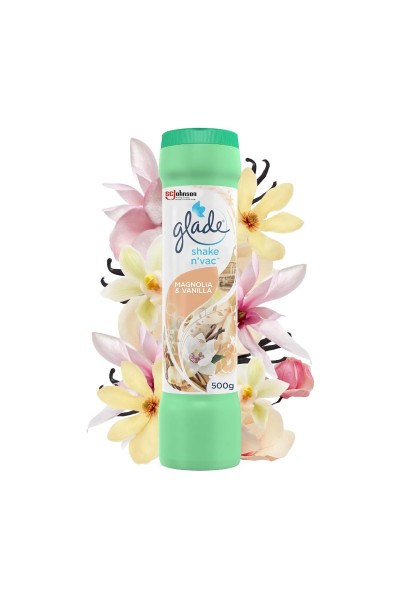 Glade Shake 'N' Vac Carpet Cleaner 500g Magnolia & Vanilla