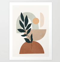 Soft Shapes art print, Society6