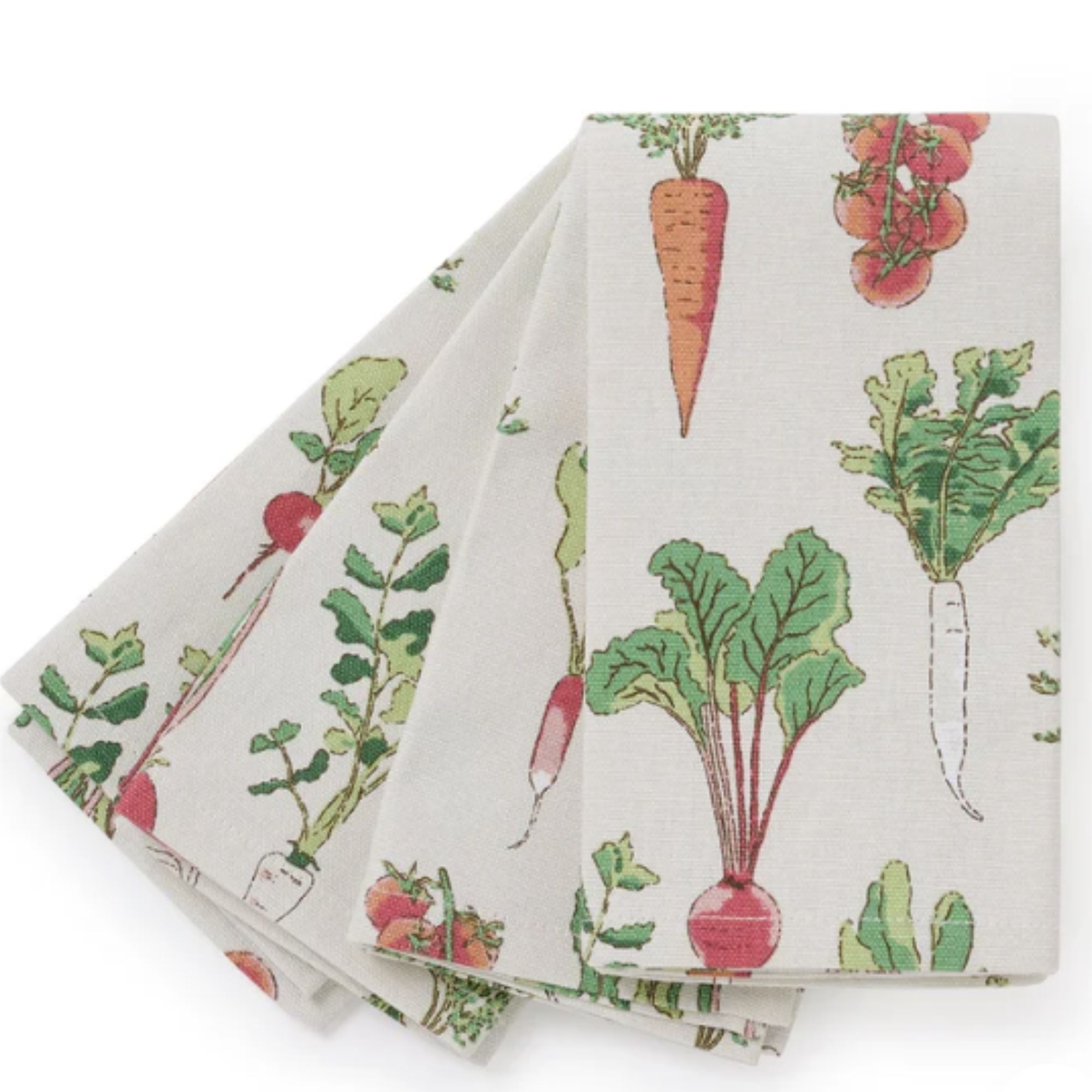 Garden vegetable printed napkins