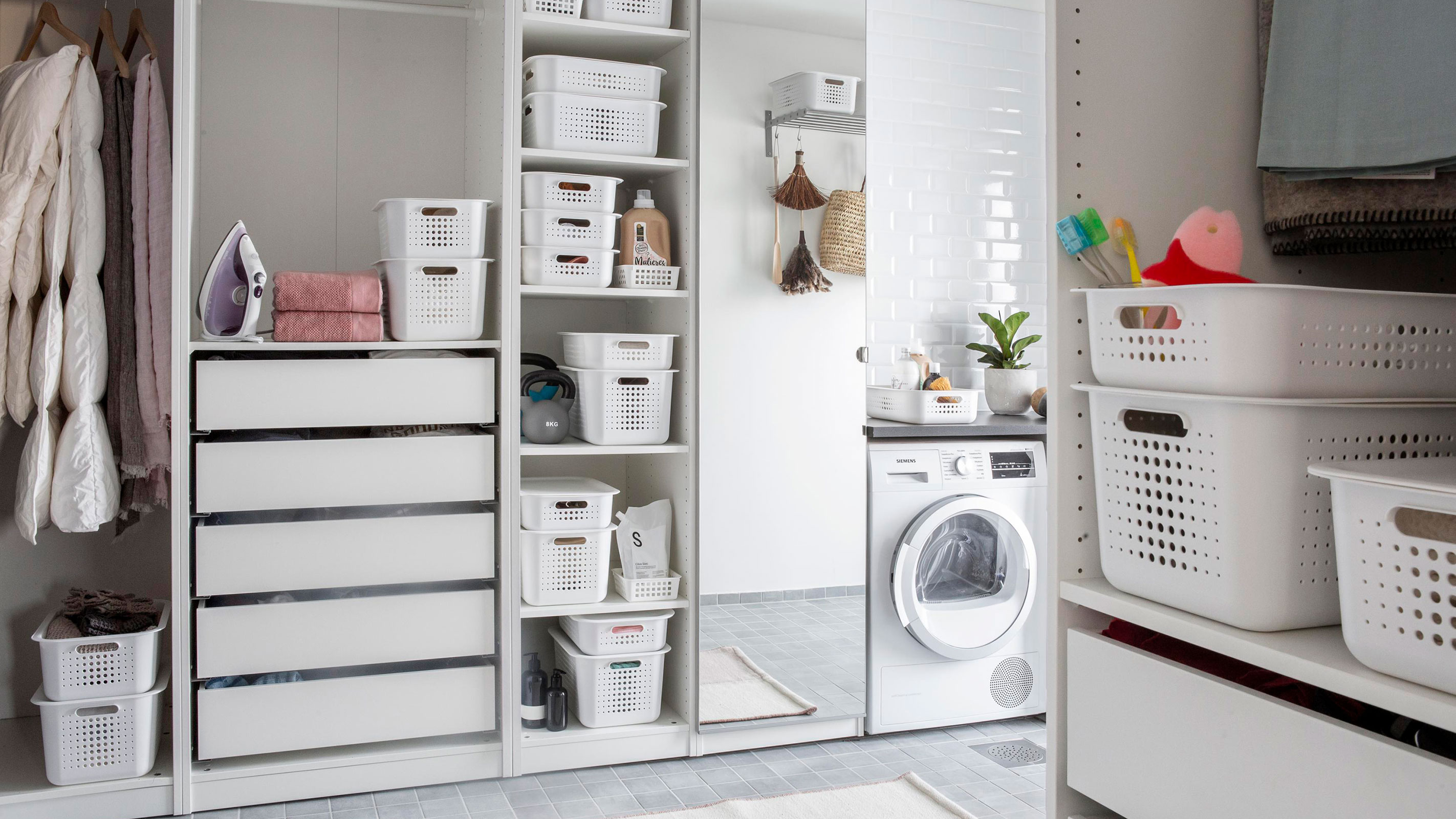 organised laundry room