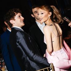 Ethan Slater and Ariana Grande attend The National Board of Review Annual Awards Gala at Cipriani 42nd Street on January 07, 2025 in New York City.