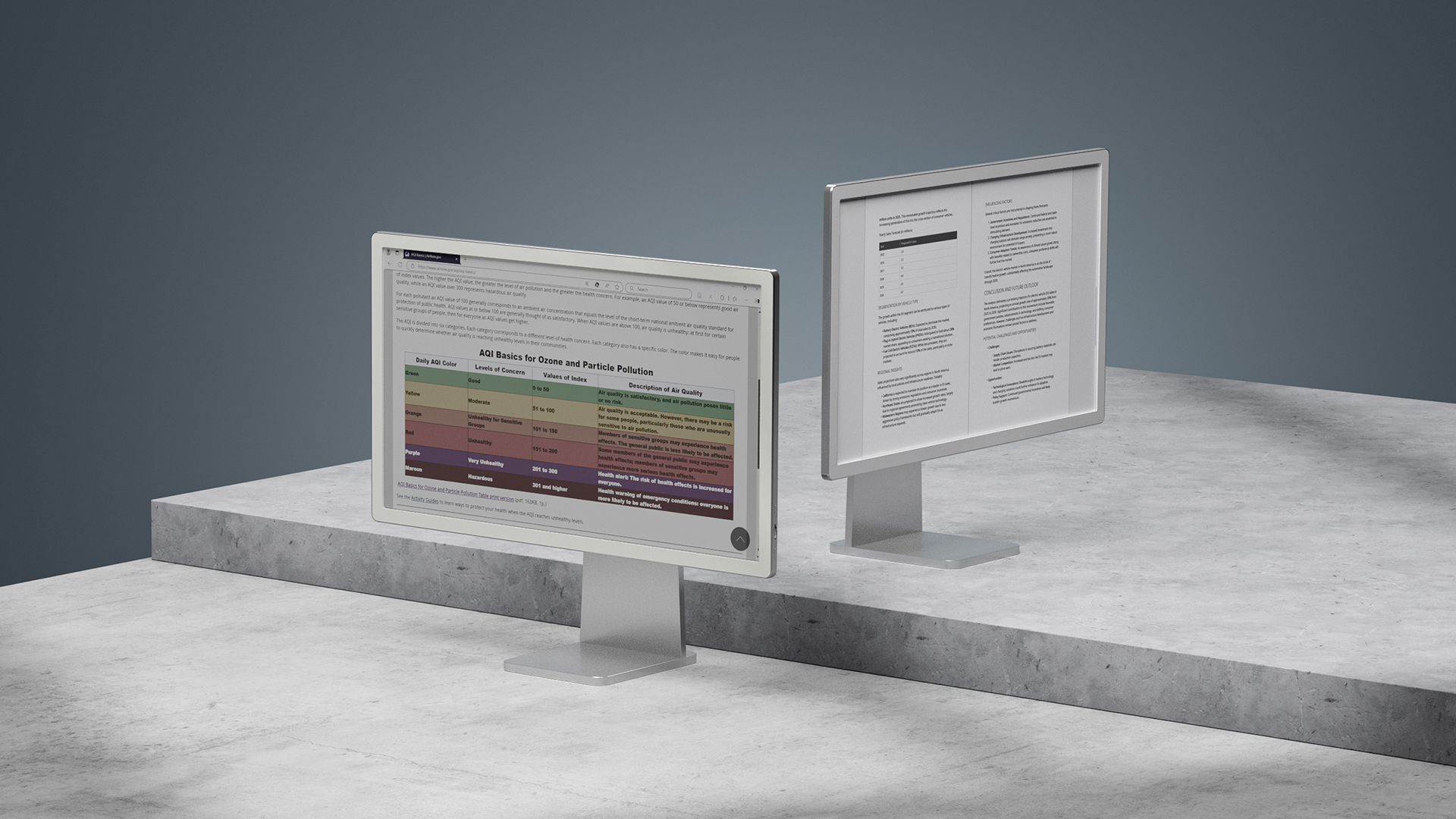 Image of the BOOX Mira Pro (Color Version) E Ink monitor.