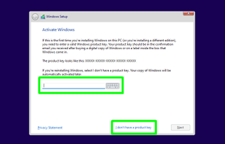 How to clean install Windows 11 - product key