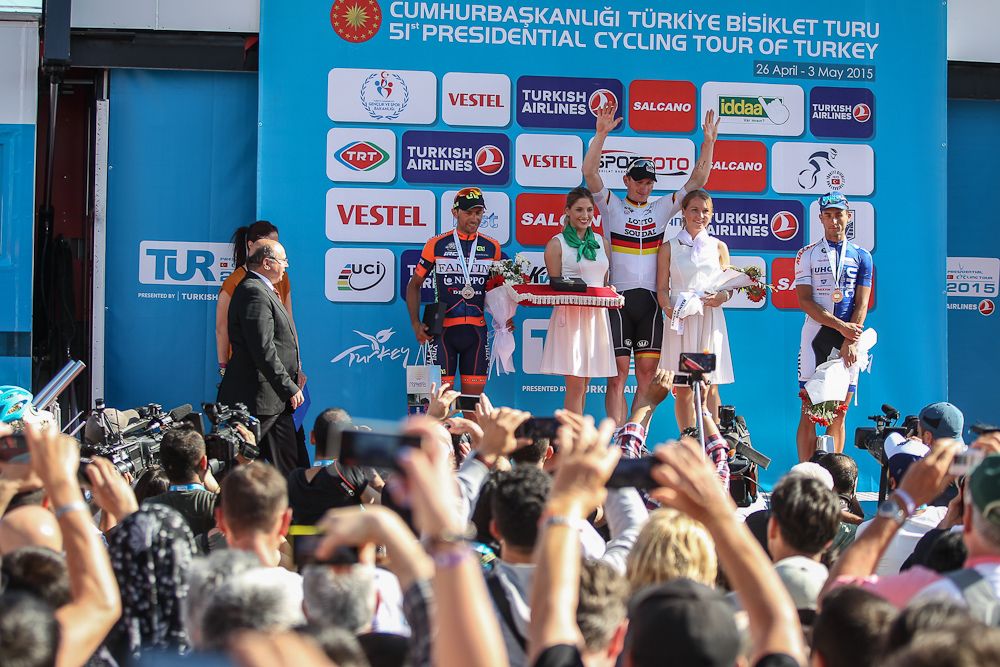 The stage 4 podium.
