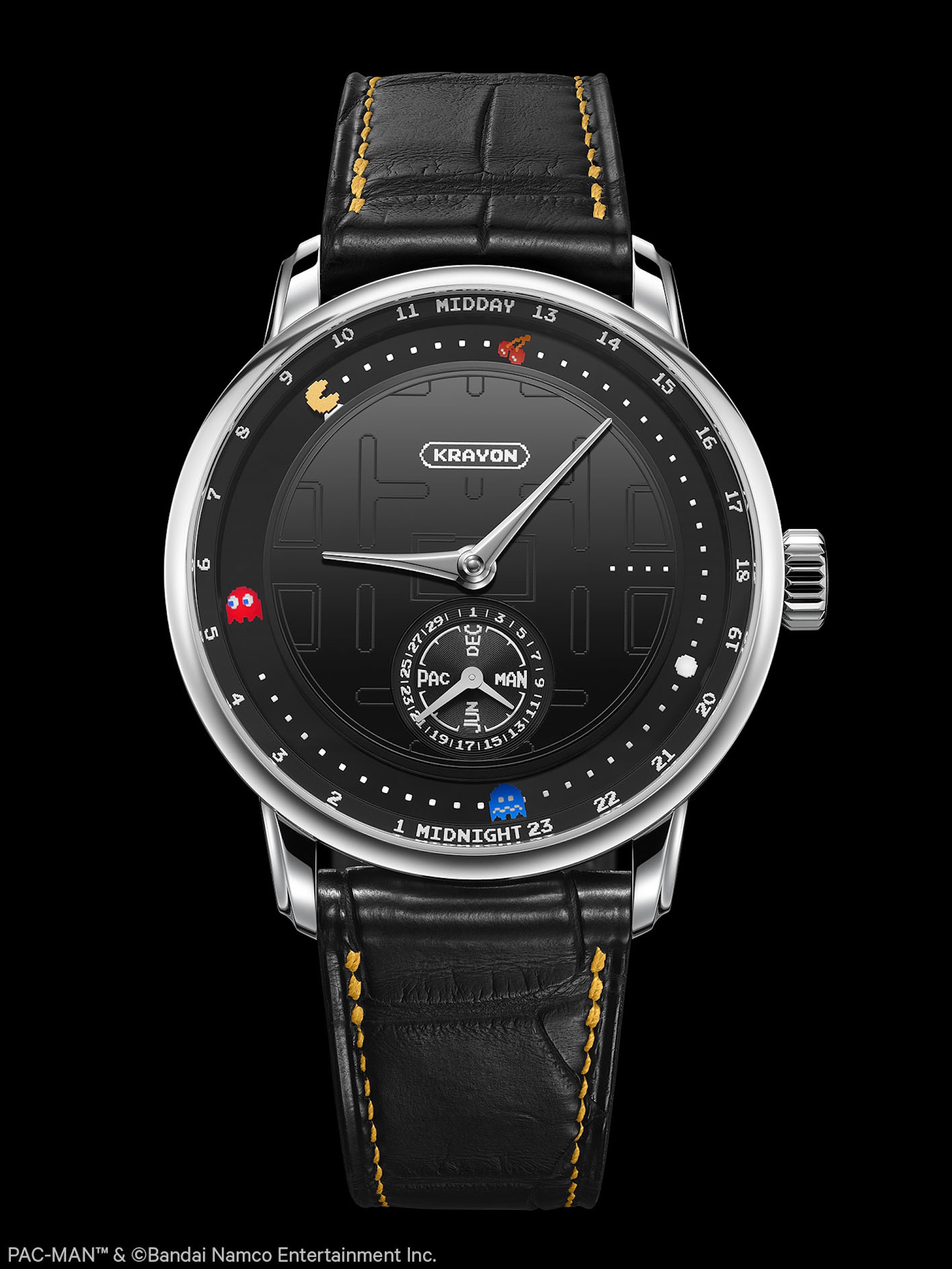 Krayon Pac Man watch from different angles 