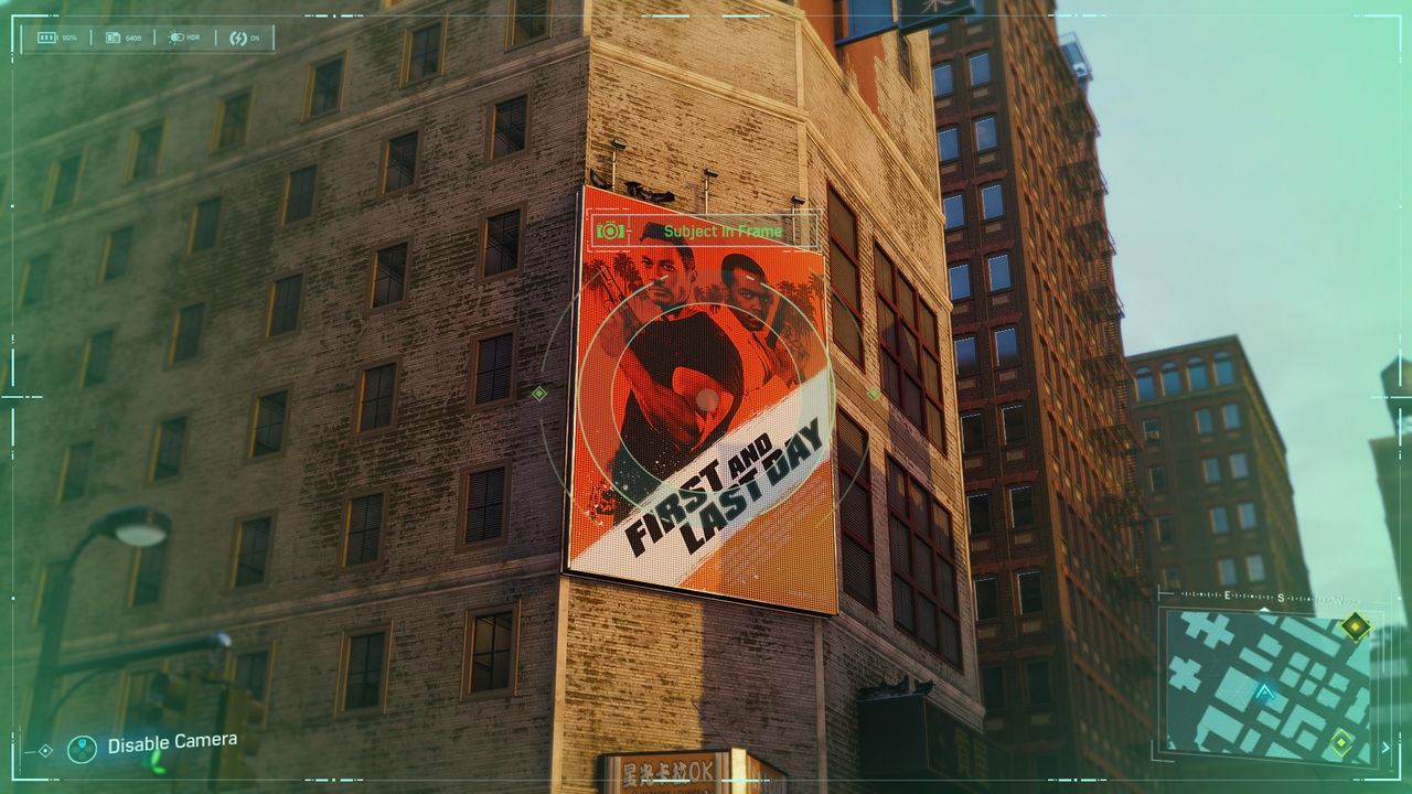 Spider-Man Secret Photo Op of movie poster
