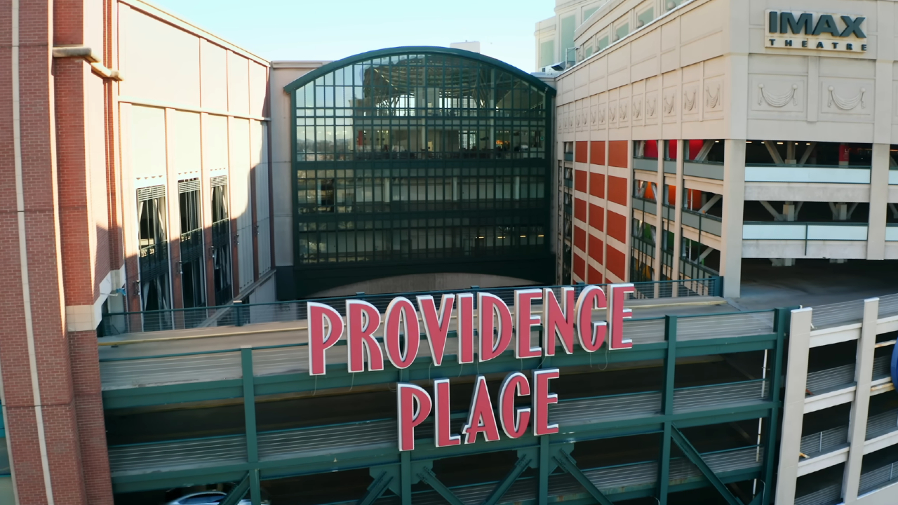 The exteiror of the Provide Place mall in Secret Mall Apartment