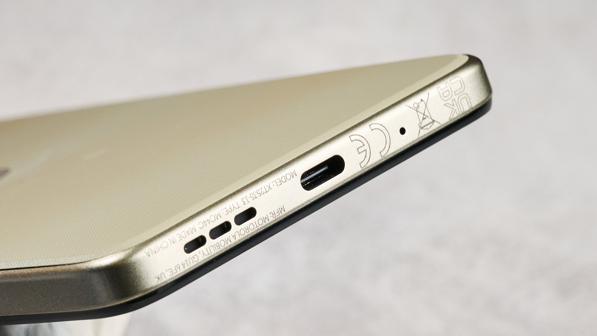 USB-C port on the Motorola Moto G06 Power