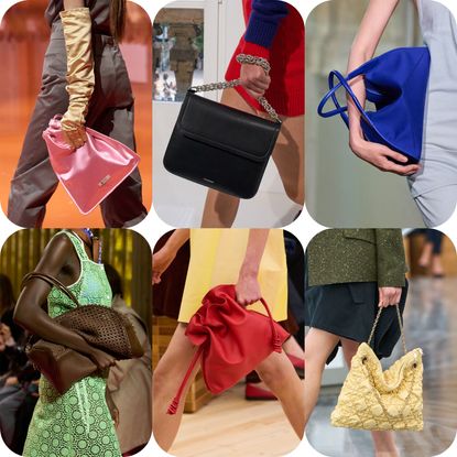 Spring 2026 bag trends at Prada, Jil Sander, Victoria Beckham, Chanel, Miu Miu, Loewe, Dior, Balenciaga