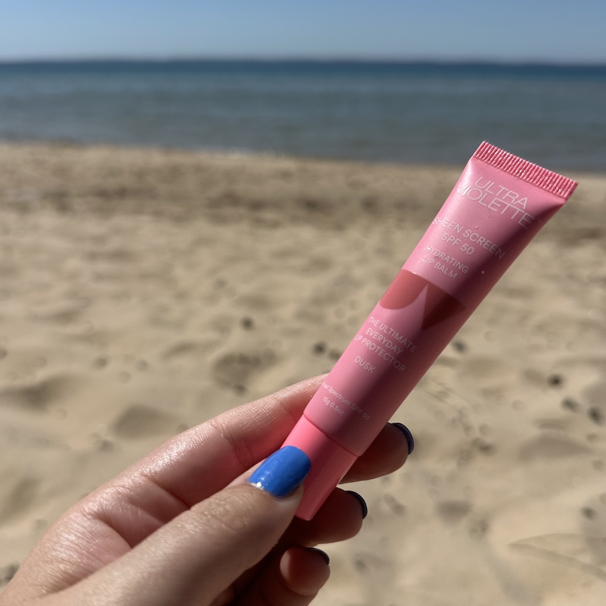 Ultra Violette Sheen Screen SPF 50 at the beach