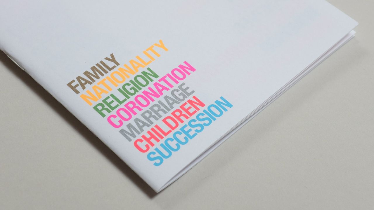 Colourful typography on cover of Monarchy by Melissa Price, 2023