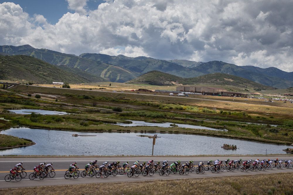 The race heads towards Park City.